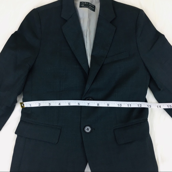 Zara Boys Tailor Fit Blazer Suit Jacket Size 5-6 - Picture 5 of 11